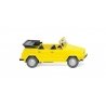 1969-1980 Volkswagen Thing 181 Convertible - Assembled -- Top Down (yellow), HO, Wiking 4048