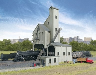 Modern Coaling Tower -- Kit - 5 x 5-1/4 x 7-1/4′ 12.7 x 13.3 x 18.4cm, N, Walthers Cornerstone 3262