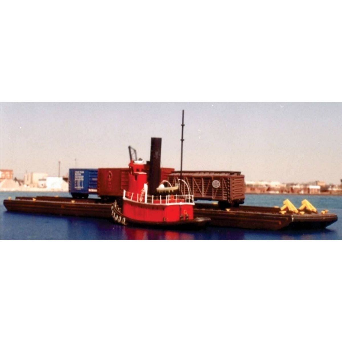 2-Track Carfloat - Resin Kit -- Unpainted - 16-1/2 x 3-1/2` Capacity: 8 40` Cars, N, SYLVAN SCALE MODELS N2066