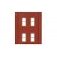 Modular Building System(TM) -- Two-Story Wall Sections w/4 Rectangular Windows - Kit, HO, Design Preservation Models 30138