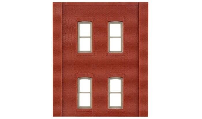 Modular Building System(TM) -- Two-Story Wall Sections w/4 Rectangular Windows - Kit, HO, Design Preservation Models 30138