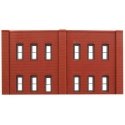 N Scale Modulars System(TM) (Plastic) -- Two-Story 12-Window pkg(3) 3-1/2′ Wide x 1-15, N, Design Preservation Models 60122