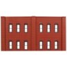 N Scale Modulars System(TM) (Plastic) -- Two-Story 12-Window pkg(3) 3-1/2′ Wide x 1-15, N, Design Preservation Models 60122