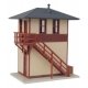 Trackside Signal Tower -- Assembled - 2-7/8 x 2-3/16 x 3-1/4′ 7.3 x 5.5 x 8.2cm, HO, WalthersTrainline 810