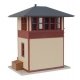Trackside Signal Tower -- Assembled - 2-7/8 x 2-3/16 x 3-1/4′ 7.3 x 5.5 x 8.2cm, HO, WalthersTrainline 810