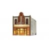 Theatre w/Lights - Built & Ready Landmark Structures(R) -- Assembled - 4-5/32 x 5-1/8 x 5-1/8′ , HO, Woodland Scenics 5054