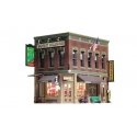 Corner Emporium - Built-&-Ready Landmark Structures(R) -- Assembled - 4-3/16 x 2-3/4′ 10.6 x 7c, HO, Woodland Scenics 5024