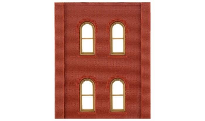 Modular Building System(TM) -- Two-Story Wall Sections w/4 Arched Windows - Kit, HO, Design Preservation Models 30108
