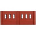 N Scale Modulars System(TM) (Plastic) -- Dock Level Windows pkg(3) 3-1/2′ Wide x 1-13/, N, Design Preservation Models 60102