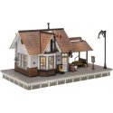 Built-&-Ready Landmark Structures(R) Assembled with Interior Light -- The Depot - 6-9/16 x 4′ 1, HO, Woodland Scenics 5052