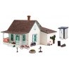 Country Cottage - Landmark Structures(R) -- Kit - 2-1/32 x 2-29/32′ 5.1 x 7.4cm, N, Woodland Scenics 5206