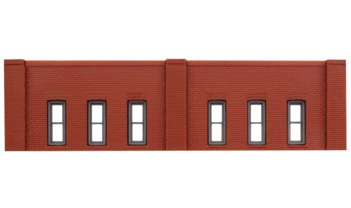 N Scale Modulars System(TM) (Plastic) -- One-Story Window Section pkg(3): 3-1/2′ Wide , N, Design Preservation Models 60112