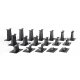 Graduated Pier Set - E-Z Track(R) -- 18 Pieces, HO, Bachmann Industries 44595