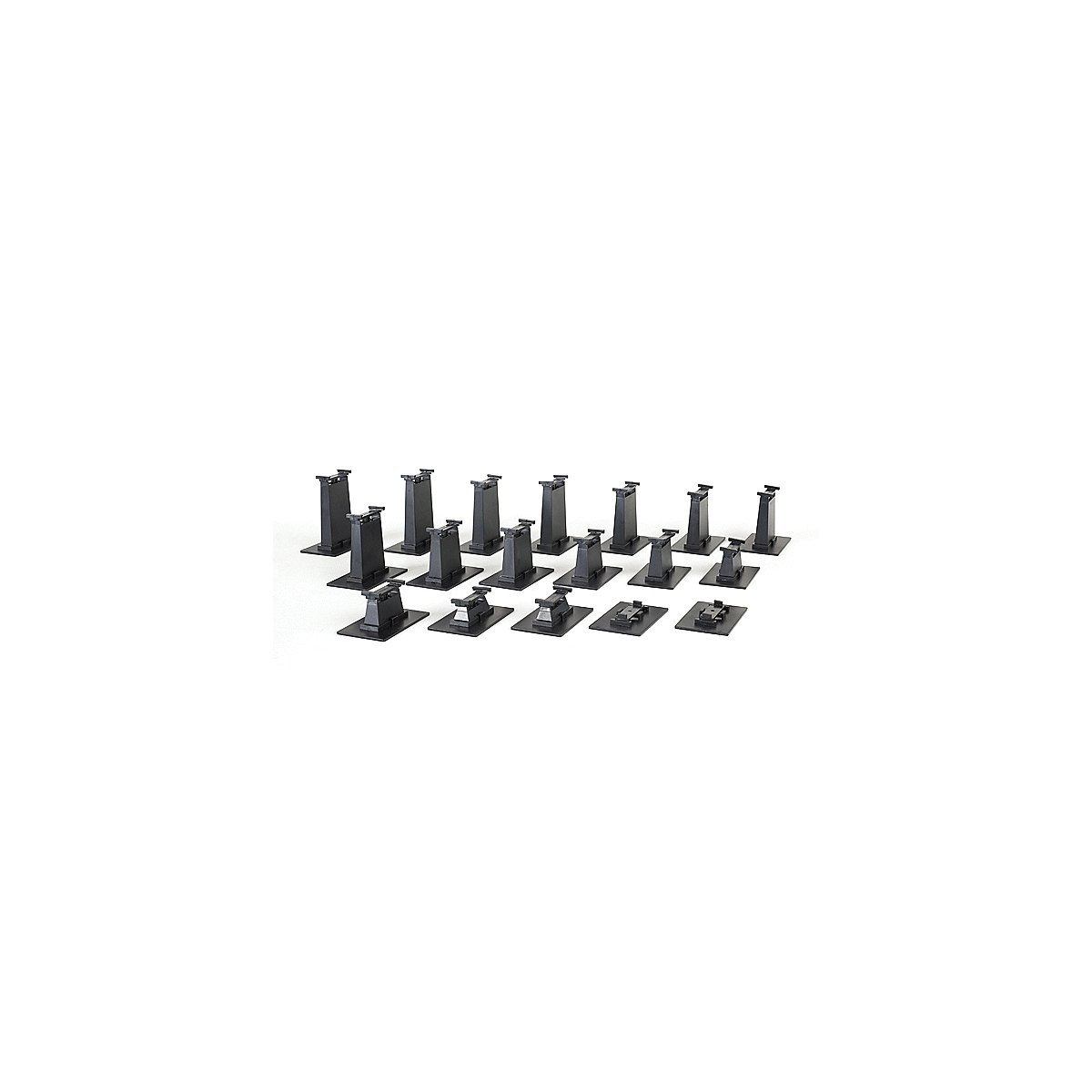 Graduated Pier Set - E-Z Track(R) -- 18 Pieces, HO, Bachmann Industries 44595