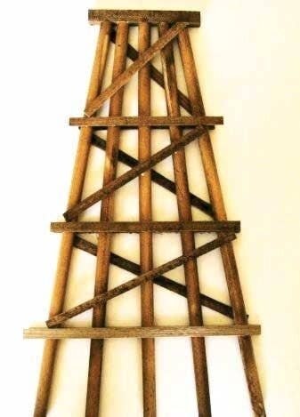 Wood Trestle Bents - Assembled -- Large - 7′ 17.8cm Tall pkg(5), HO, Grand Central Scenery TB3