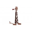 Old Windmill - Built-&-Ready Landmark Structures(R) -- Assembled - 3-3/8 x 2-3/16′ 8.6 x 5.6cm, HO, Woodland Scenics 5042