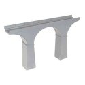 Single-Track Cut-Stone Viaduct -- 18 x 3-1/4′ cm, Variable Height, HO, Atlas Model Railroad Co. 70000225
