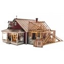Country Store Expansion - Built-&-Ready Landmark Structures(R) -- Assembled - 13-1/8 x 11′ 33.3 , O, Woodland Scenics 5845