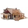 Country Store Expansion - Built-&-Ready Landmark Structures(R) -- Assembled - 13-1/8 x 11′ 33.3 , O, Woodland Scenics 5845