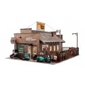 Deuce`s Cycle Shop - Built-&-Ready Landmark Structures(R) -- Assembled - 11-3/4 x 10` 29.8 x 25., O, Woodland Scenics 5846