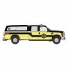Ford(R) F-350 Crew-Cab Pickup Truck - Assembled -- Fire Chief Command Unit (yellow, black, white), HO, Atlas Model Railroad Co. 