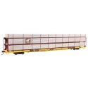 89′ Flatcar w/Tri-Level Shielded Auto Rack - Ready to Run -- Conrail 850271, TTKX Flatcar (yello, HO, WalthersMainline 8310