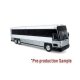 MCI D4000 Coach - Assembled -- Painted, Unlettered (white, silver, black), HO, Iconic Replicas 870483