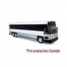 MCI D4000 Coach - Assembled -- Painted, Unlettered (white, silver, black), HO, Iconic Replicas 870483