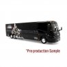 MCI J4500 Motorcoach Bus - Assembled -- Arrow Stage Lines (black, white, red, gray Veterans Strong Commemorative), HO, Iconic Re