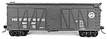40′ USRA Single Sheathed Wood Boxcar - Kit -- Undecorated Single Car, HO, Tichy Train Group 4026