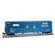 Evans 53Õ Double-Plug-Door Boxcar - Ready to Run -- Tropicana 13081 (blue, orange, white), G, Bachmann Industries 93574