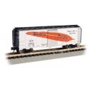 AAR 40′ Steel Boxcar - Ready to Run - Silver Series(R) -- Western Pacific 19507 (silver, blac, N, Bachmann Industries 17072