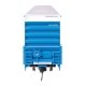 60′ High Cube Plate F Horizontal Post Boxcar - Ready to Run -- GATX Leasing LRS 141020 (blue, wh, HO, WalthersMainline 3106