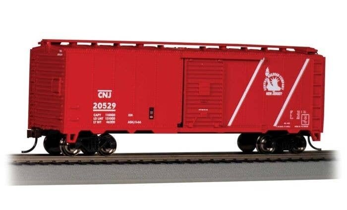 Pullman-Standard PS-1 40′ Steel Boxcar - Ready to Run - Silver Series(R) -- Central Railroad, HO, Bachmann Industries 16026