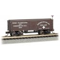 Old-Time Wood Boxcar - Ready to Run -- Rome, Watertown and Ogdensburg, N, Bachmann Industries 15658