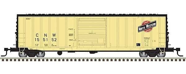 ACF 50′ Precision Design Rib-Side Boxcar - Ready to Run - Master(R) -- Chicago & Nort, N, Atlas Model Railroad Co. 50006356