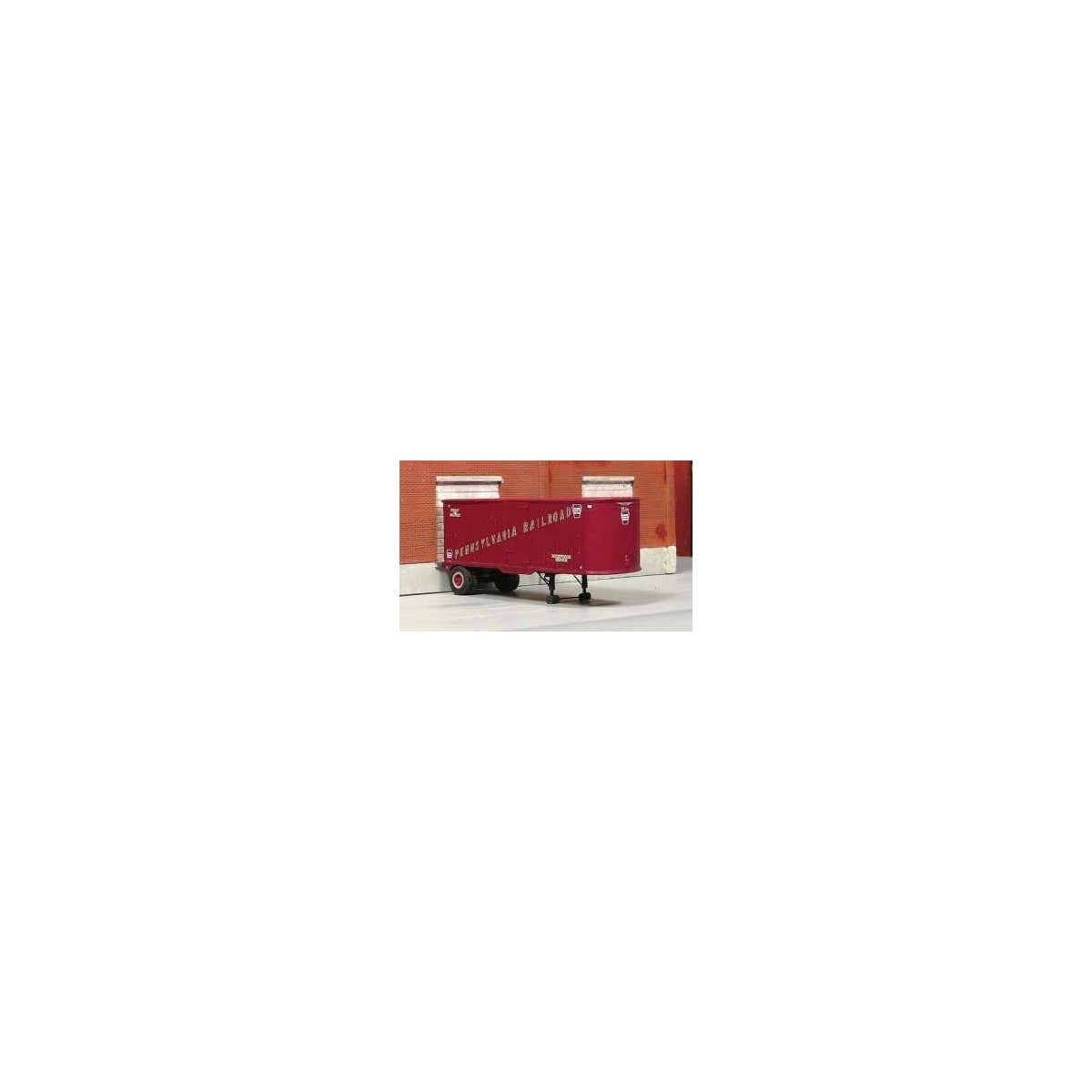 1954 Fruehauf Dura Van PRR 26′ Piggyback Trailer - Resin Kit, HO, SYLVAN SCALE MODELS T002