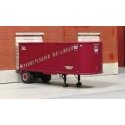 1954 Fruehauf Dura Van PRR 26′ Piggyback Trailer - Resin Kit, HO, SYLVAN SCALE MODELS T002