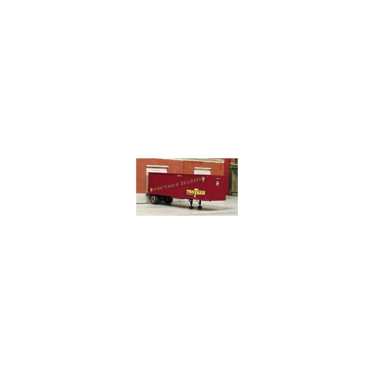 PRR 1950s 30′ Single-Axle Piggyback Trailer - resin Kit -- Undecorated, HO, SYLVAN SCALE MODELS T026