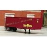 PRR 1950s 30′ Single-Axle Piggyback Trailer - resin Kit -- Undecorated, HO, SYLVAN SCALE MODELS T026