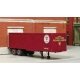 PRR 1950s 30′ Tandem-Axle Piggyback Trailer - Resin Kit -- With Circular White Logo Decals, HO, SYLVAN SCALE MODELS T0272