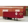 PRR 1950s 30′ Tandem-Axle Piggyback Trailer - Resin Kit -- With Circular White Logo Decals, HO, SYLVAN SCALE MODELS T0272