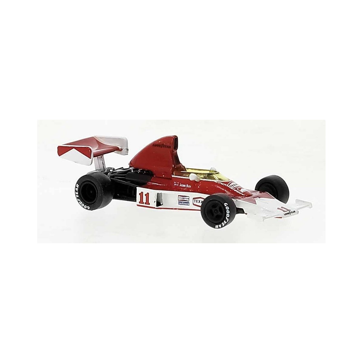 1975 McLaren M23D - Assembled -- James Hunt 11 (red, white), HO, Brekina Automodelle 22950