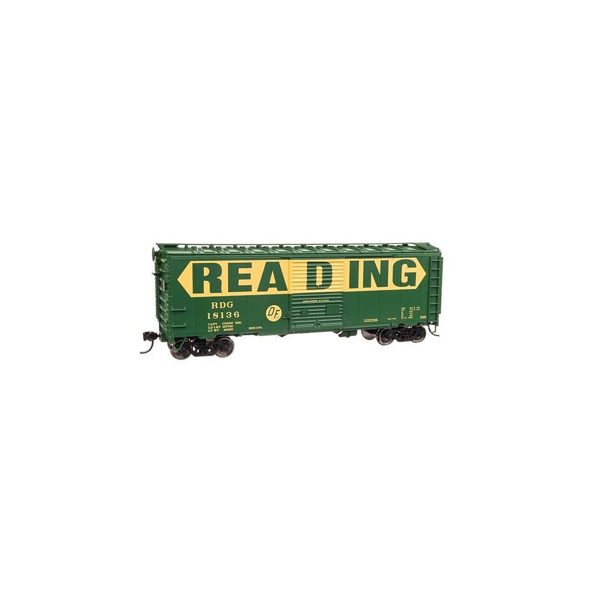 40` ACF Welded Boxcar w/8` Youngstown Door - Ready to Run -- Reading 18136, HO, WalthersMainline 45220