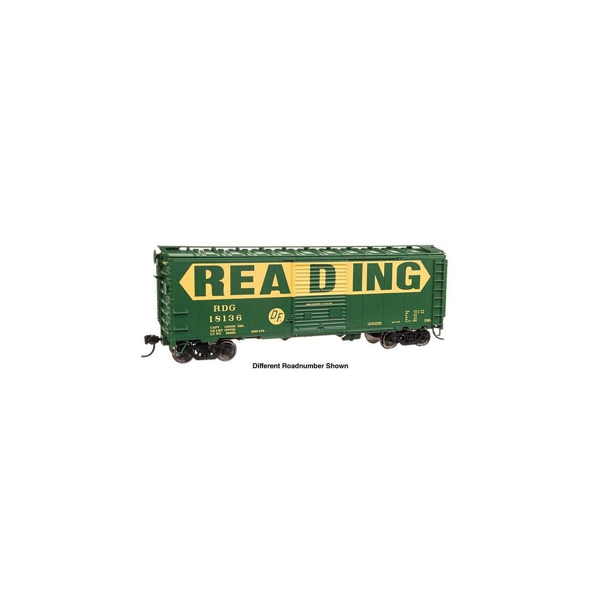 40` ACF Welded Boxcar w/8` Youngstown Door - Ready to Run -- Reading 18212, HO, WalthersMainline 45223