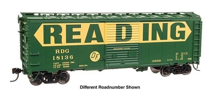 40` ACF Welded Boxcar w/8` Youngstown Door - Ready to Run -- Reading 18212, HO, WalthersMainline 45223