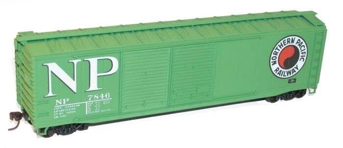 AAR 50′ Riveted-Side Double-Door Boxcar - Kit -- Northern Pacific, HO, Accurail Inc 5235