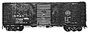 USRA 40′ Rebuilt Boxcar w/Steel Sides Upgrade - Kit -- Undecorated Single Car, HO, Tichy Train Group 4028