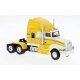 1984 Kenworth T600 Sleeper-Cab Tractor Only - Assembled -- Yellow, White, HO, Brekina Automodelle 85927