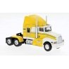 1984 Kenworth T600 Sleeper-Cab Tractor Only - Assembled -- Yellow, White, HO, Brekina Automodelle 85927